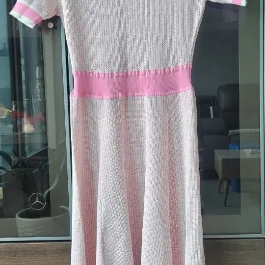 [BUNJANG] Shatin Pink Tweed Dress Size 85 / 샤틴 핑크 트위드 원피스 85