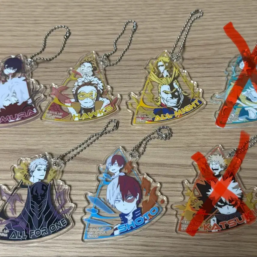 [BUNJANG] My Hero Academia Ichiban Kuji Acrylic Keychain / 나히아 제일복권 아크릴 키링