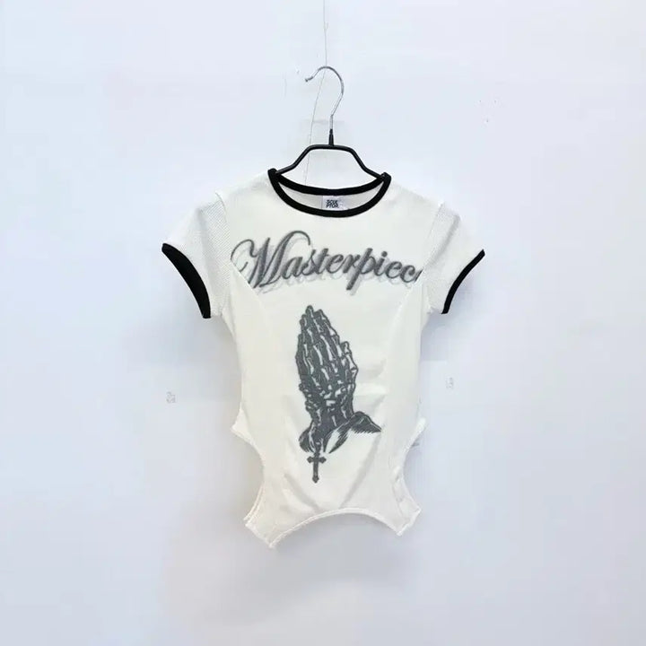 [BUNJANG] Sculptor Cut-out Short Sleeve T-Shirt / Sculptor Masterpiece 컷아웃 반팔 티셔츠 스컬프터