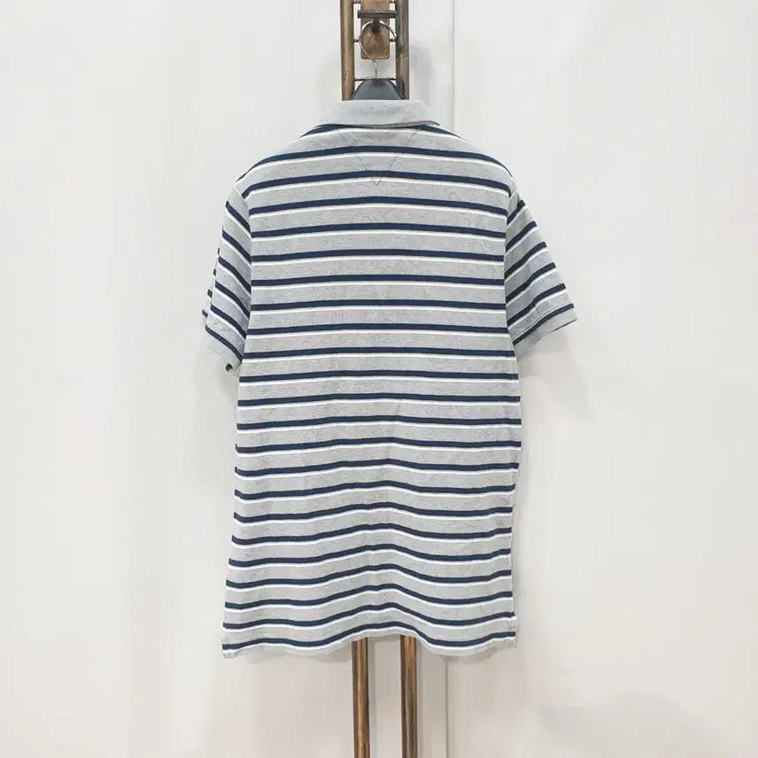 [BUNJANG] Tommy Hilfiger Denim Striped Short Sleeve Polo Shirt / (JJ30130)타미힐피거데님 반팔 피케 티셔츠 100