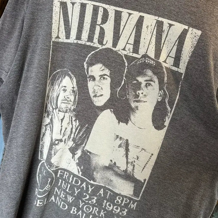 [BUNJANG] Nirvana Rock Band Graphic T-Shirt / [100]너바나 락밴드 프린팅 티셔츠