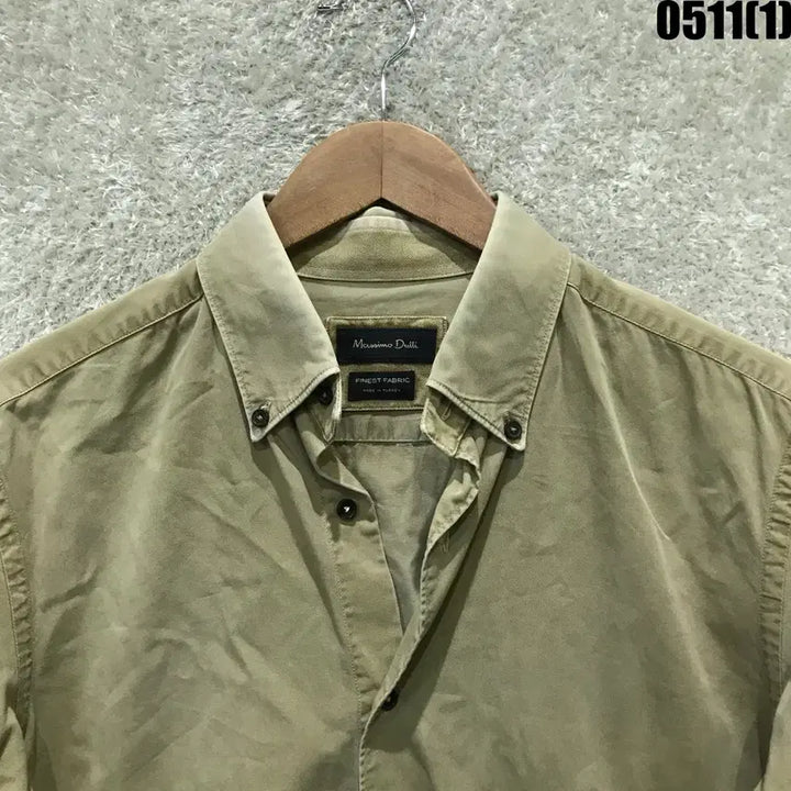 [BUNJANG] Massimo Dutti Khaki Slim Fit Shirt (M) / 마시모두띠 셔츠 카키색 남방 m