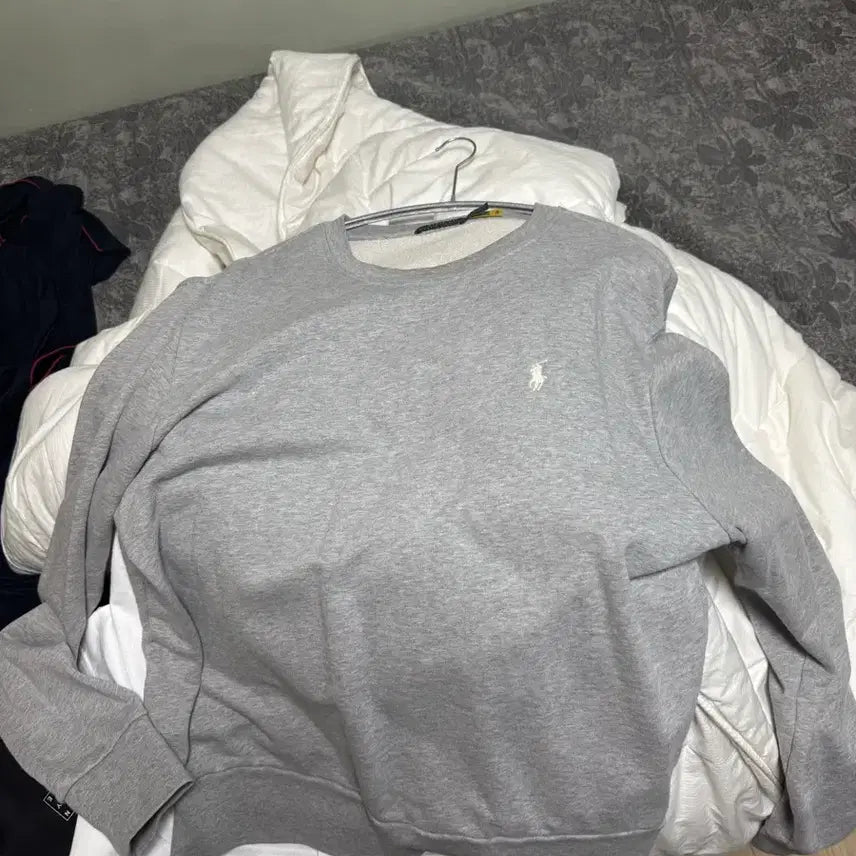 [BUNJANG] Polo Ralph Lauren Loopback Terry Sweatshirt Heather Grey L / 폴로 랄프로렌 루프백테리 스웨트셔츠 헤더그레이 L
