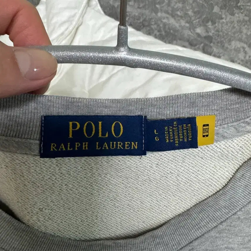 [BUNJANG] Polo Ralph Lauren Loopback Terry Sweatshirt Heather Grey L / 폴로 랄프로렌 루프백테리 스웨트셔츠 헤더그레이 L