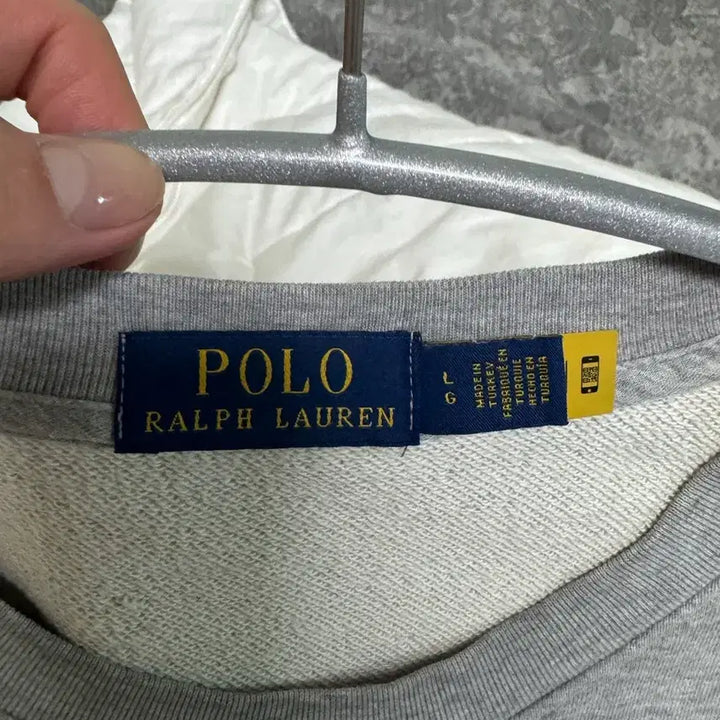 [BUNJANG] Polo Ralph Lauren Loopback Terry Sweatshirt Heather Grey L / 폴로 랄프로렌 루프백테리 스웨트셔츠 헤더그레이 L