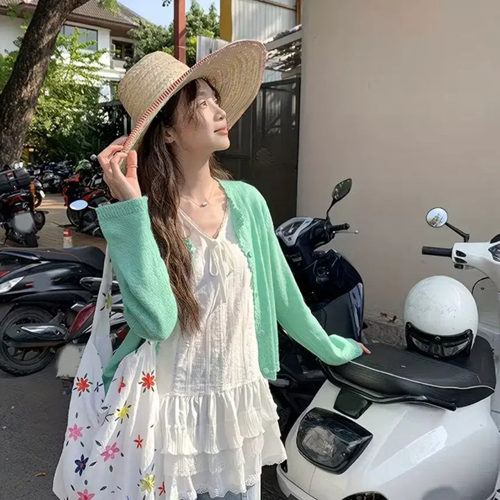 [BUNJANG] Layered Mini Dress, Camisole, Bustier, Tiered Skirt, Frill - Three Times / 레이어드 미니 원피스 나시 뷔스티에 캉캉 스커트 프릴 쓰리타임즈