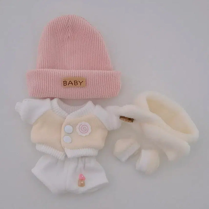 [BUNJANG] 10cm Doll Clothes Cat Baseball Team Pink / 10cm 인형옷 야옹캣 겨울비니 핑크