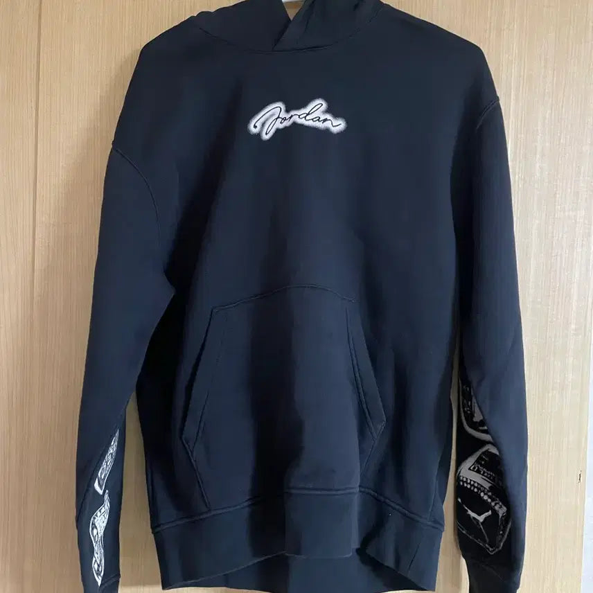 [BUNJANG] Nike Jordan Black Hoodie M / 나이키 조던  블랙 후드 M