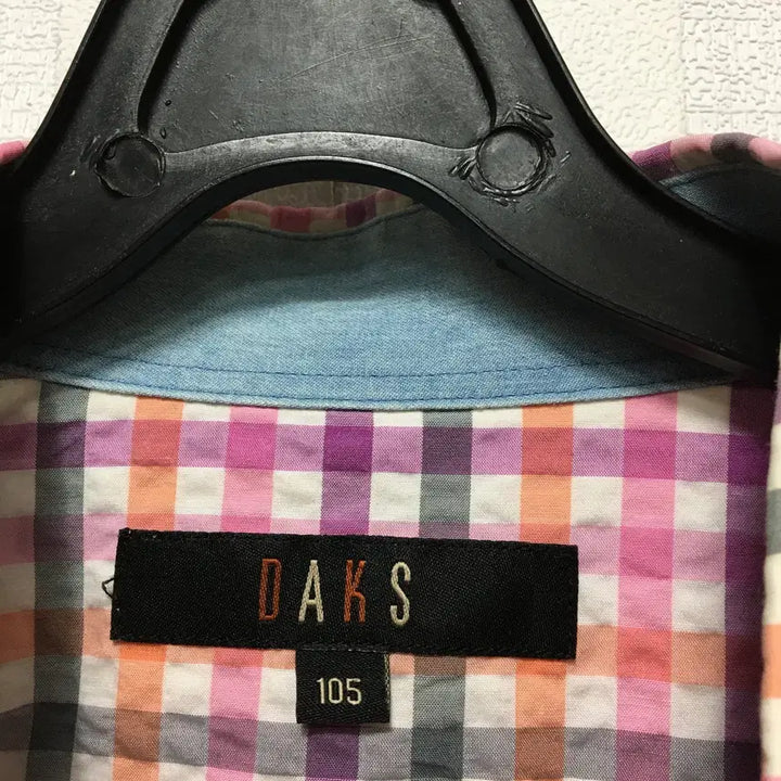 [SOLD OUT] 닥스 남성 반팔 체크 남방 셔츠