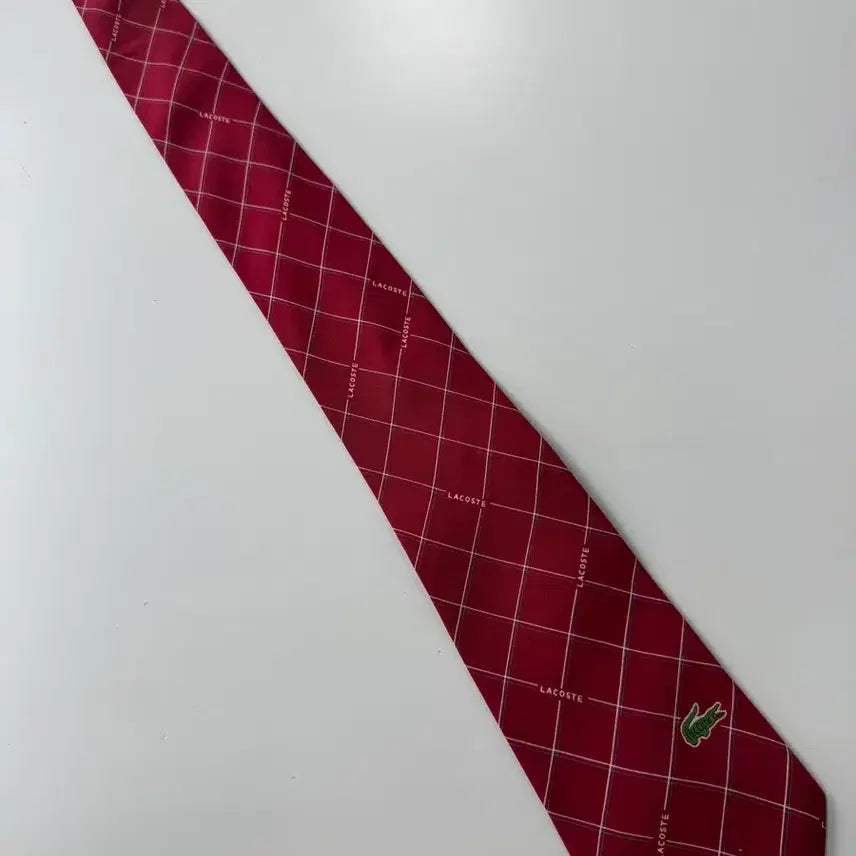 [BUNJANG] Lacoste Classic Silk Necktie 8.3cm / 라코스테(lacoste) 클래식 실크 넥타이 8.3cm