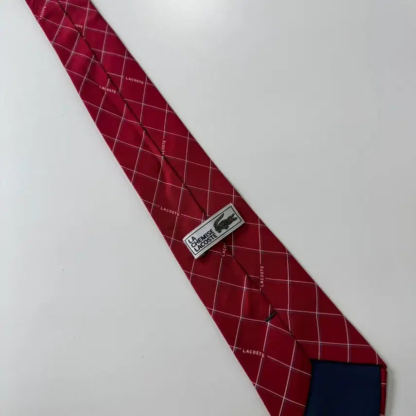 [BUNJANG] Lacoste Classic Silk Necktie 8.3cm / 라코스테(lacoste) 클래식 실크 넥타이 8.3cm