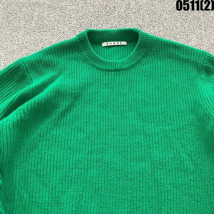 [BUNJANG] SUARE Green Knit Sweater L / SUARE 그린 니트 스웨터 L