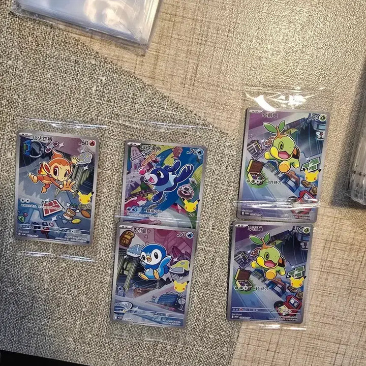 [BUNJANG] Pokemon China 30th Anniversary Promo Cards - Turtwig, Chimchar, Piplup, &amp; More / 포켓몬카드 중국판 30주년 프로모 카드 모부기2장,팽도리,누리공,불꽃숭이