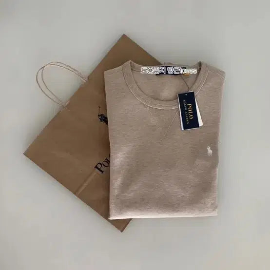 [BUNJANG] Polo Ralph Lauren Crewneck Sweatshirt Beige L / 폴로 랄프로렌 맨투맨 베이지 L 판매