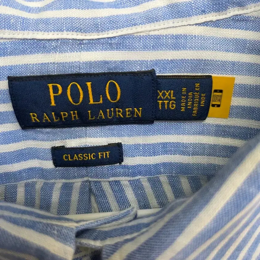 [BUNJANG] Polo Ralph Lauren Linen Striped Shirt / 폴로 랄프로렌 린넨 셔츠 115~120