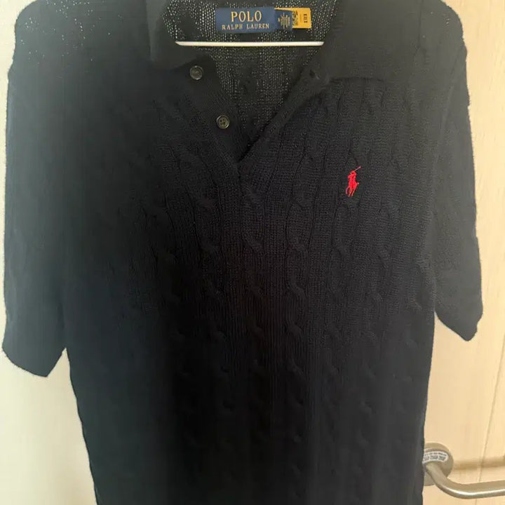 [BUNJANG] Polo Ralph Lauren Navy Cable Knit Cardigan / 폴로 랄프로렌 네이비 가디건 니트