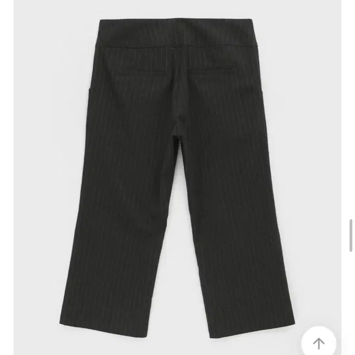 [BUNJANG] Black Up Stripe Capri Pants Charcoal / 블랙업 스트라이프 카프리팬츠 차콜