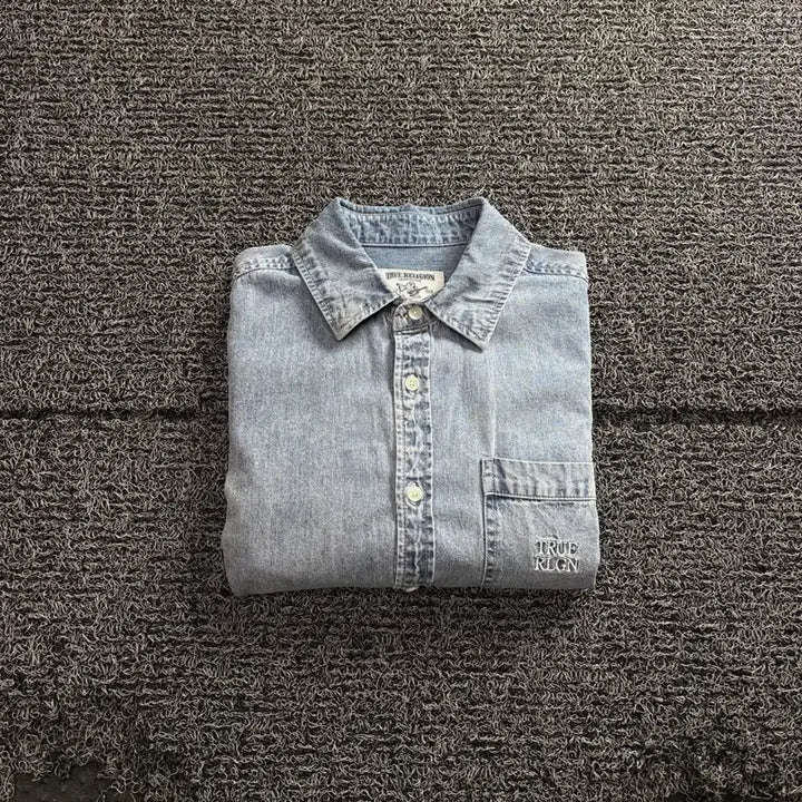 [BUNJANG] True Religion Archive Western Denim Shirt / 트루릴리젼 아카이브 웨스턴 데님 셔츠 4414