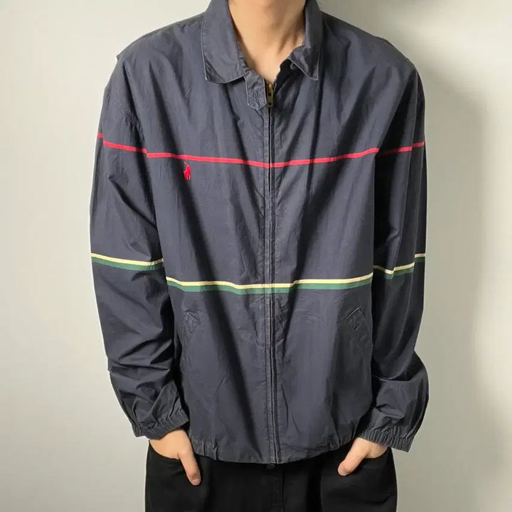 [BUNJANG] Polo Ralph Lauren 90s Striped Swingtop Jacket XL / 90&