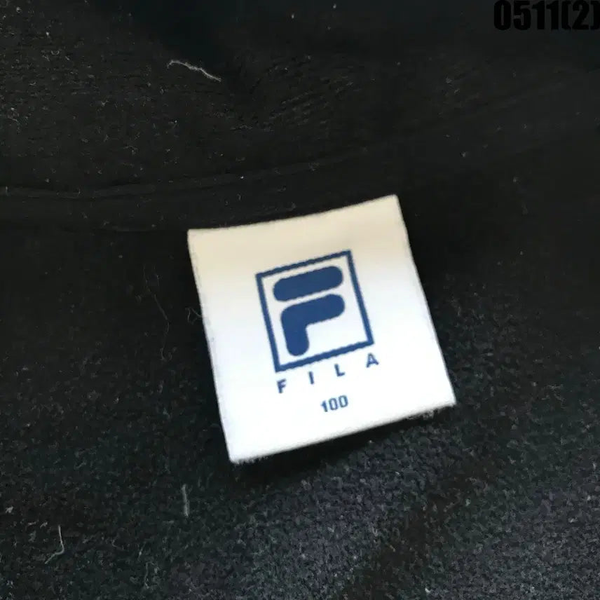 [BUNJANG] Fila Gray Hooded Zip-Up Jumper Size 100 / 휠라 그레이 후드 집업 점퍼 100
