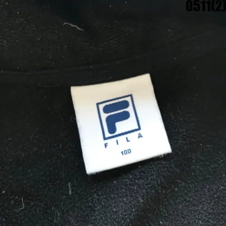 [BUNJANG] Fila Gray Hooded Zip-Up Jumper Size 100 / 휠라 그레이 후드 집업 점퍼 100