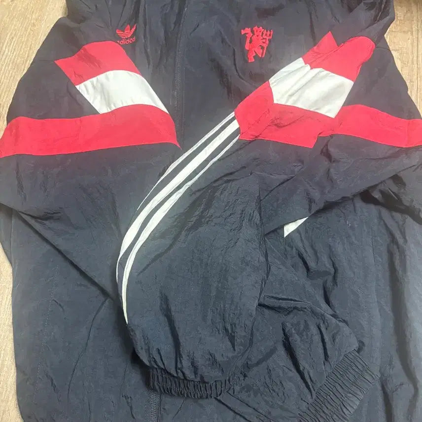 [BUNJANG] Adidas Manchester United Windbreaker Track Top Jacket / 아디다스 맨유 바람막이