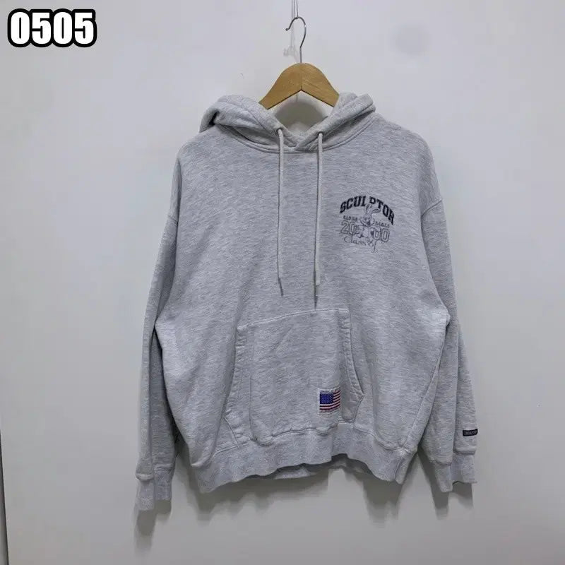 [BUNJANG] Sculptor "Stars and Stripes" Patch Hoodie / M 스컬프터 성조기 패치 후드티