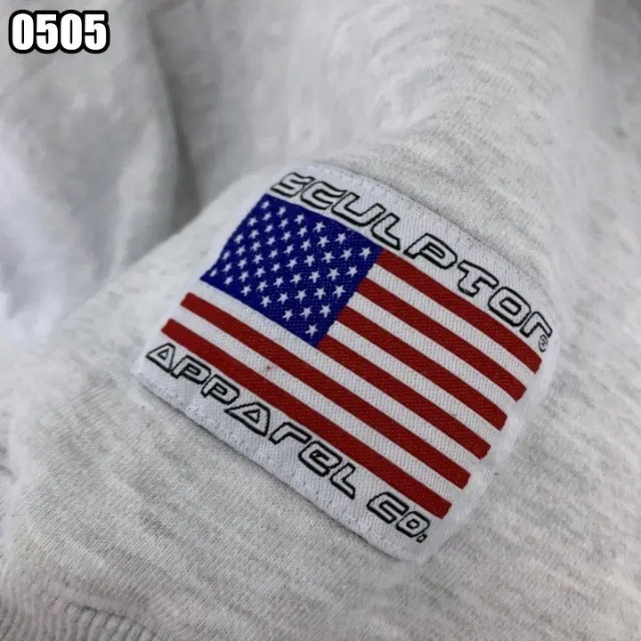 [BUNJANG] Sculptor "Stars and Stripes" Patch Hoodie / M 스컬프터 성조기 패치 후드티