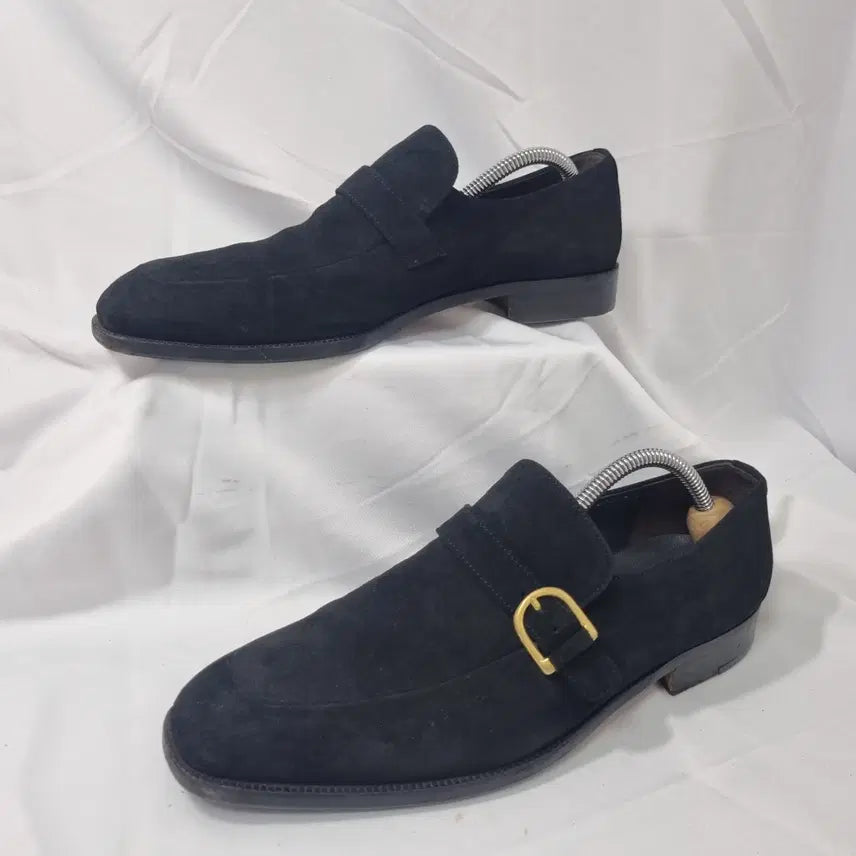 [BUNJANG] MisoPe Mario Suede Buckle Loafers / 빈티지하서 275 미소페 Mario 스웨이드 버클 구두 로퍼