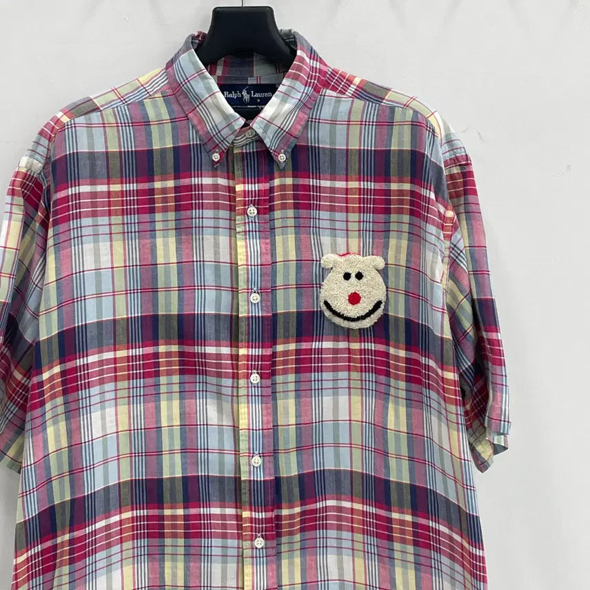 [BUNJANG] Polo Ralph Lauren Madras Check Short Sleeve Shirt / 폴로 랄프로렌 공용L-XL 블레이크 루즈핏 마드라스 체크 반팔 셔츠