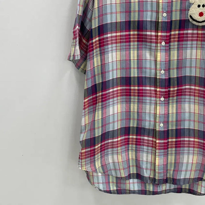 [BUNJANG] Polo Ralph Lauren Madras Check Short Sleeve Shirt / 폴로 랄프로렌 공용L-XL 블레이크 루즈핏 마드라스 체크 반팔 셔츠