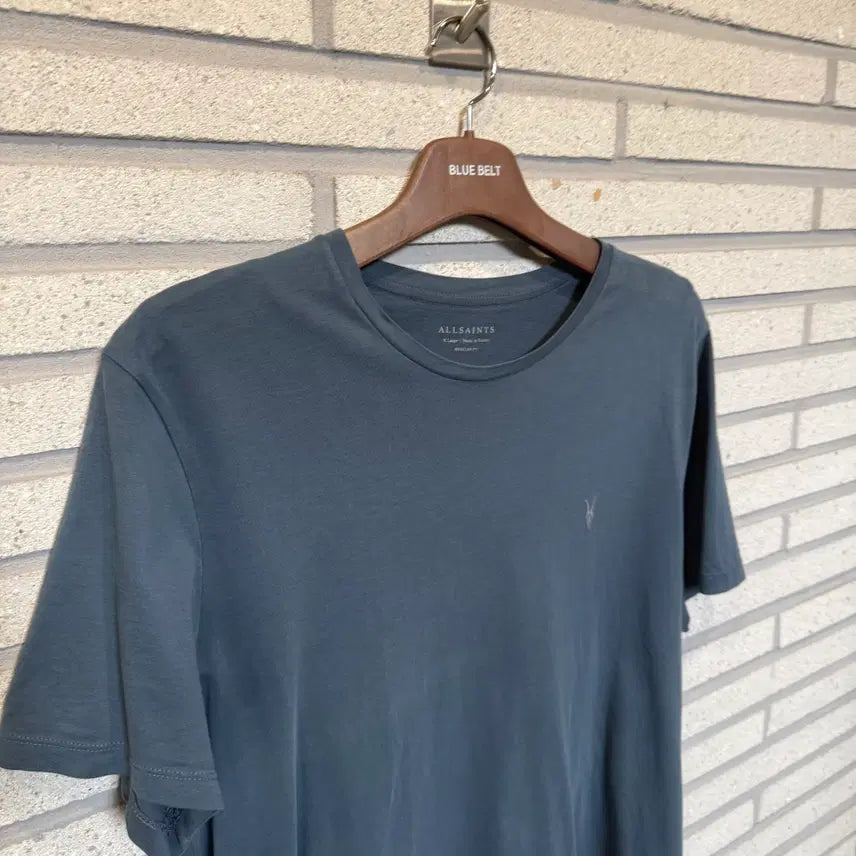 [BUNJANG] AllSaints Blue Classic T-Shirt / 올세인츠 블루 클래식 반팔