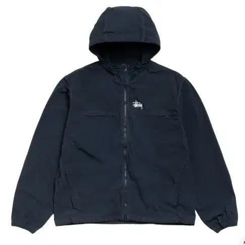 [BUNJANG] Stussy Lightweight Hooded Jacket Navy / 스투시 라이트웨이트 후드 자켓 네이비