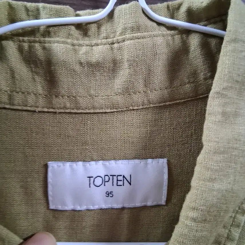 [BUNJANG] TOPTEN Oxford Shirt Khaki (Size 95) / 탑텐 옥스포드 셔츠 카키색 남방(95)