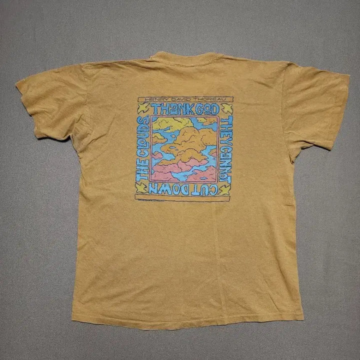 [BUNJANG] 90s USA Anvil Henry David Thoreau Art Graphic Single Stitch T-Shirt XL / 90s USA 빈티지 싱글스티치 티셔츠7