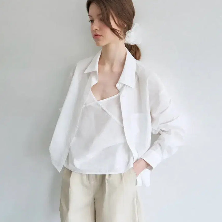 [BUNJANG] Hane Sleeveless Top and Shirt Set / 하네 나시+셔츠 세트  / 정가 112,000원