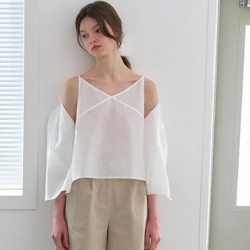 [BUNJANG] Hane Sleeveless Top and Shirt Set / 하네 나시+셔츠 세트  / 정가 112,000원