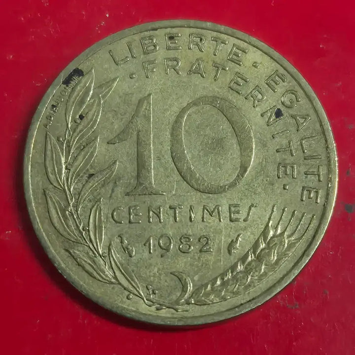 [BUNJANG] 1982 French 10 Centimes Coin / 1982 프랑스 10상팀 동전 M2456
