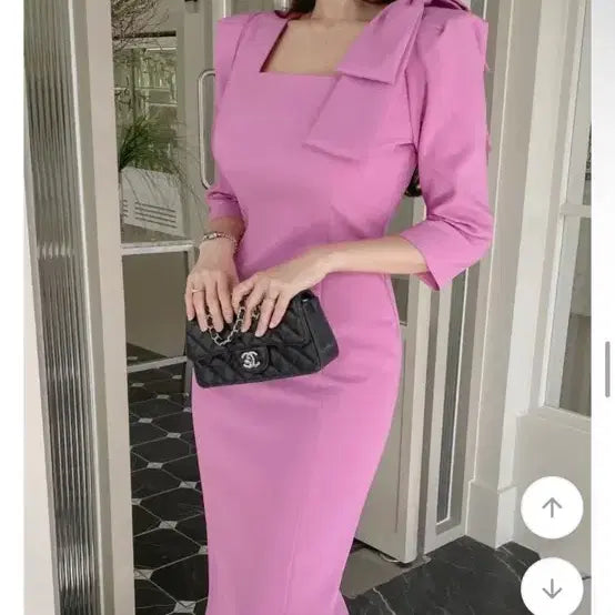 [BUNJANG] Pink Dress Size S / 택포)하객룩ㅡ핑크S사이즈