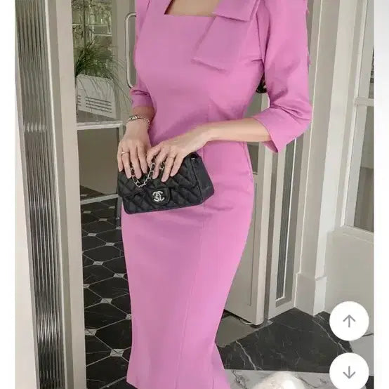 [BUNJANG] Pink Dress Size S / 택포)하객룩ㅡ핑크S사이즈