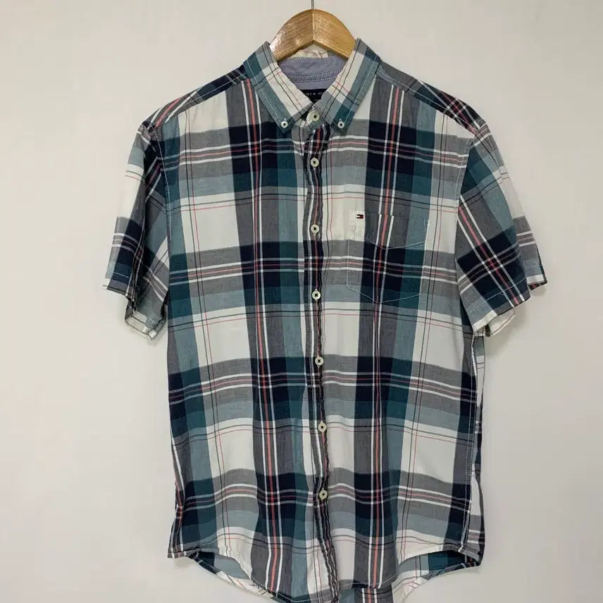 [BUNJANG] Tommy Hilfiger Vintage Check Short Sleeve Shirt Men&
