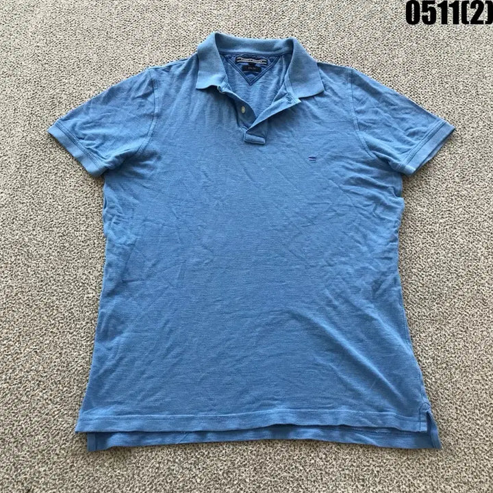 [BUNJANG] Tommy Hilfiger Blue Short Sleeve Polo T-Shirt Size S / 타미힐피거 블루 반팔 폴로티 s