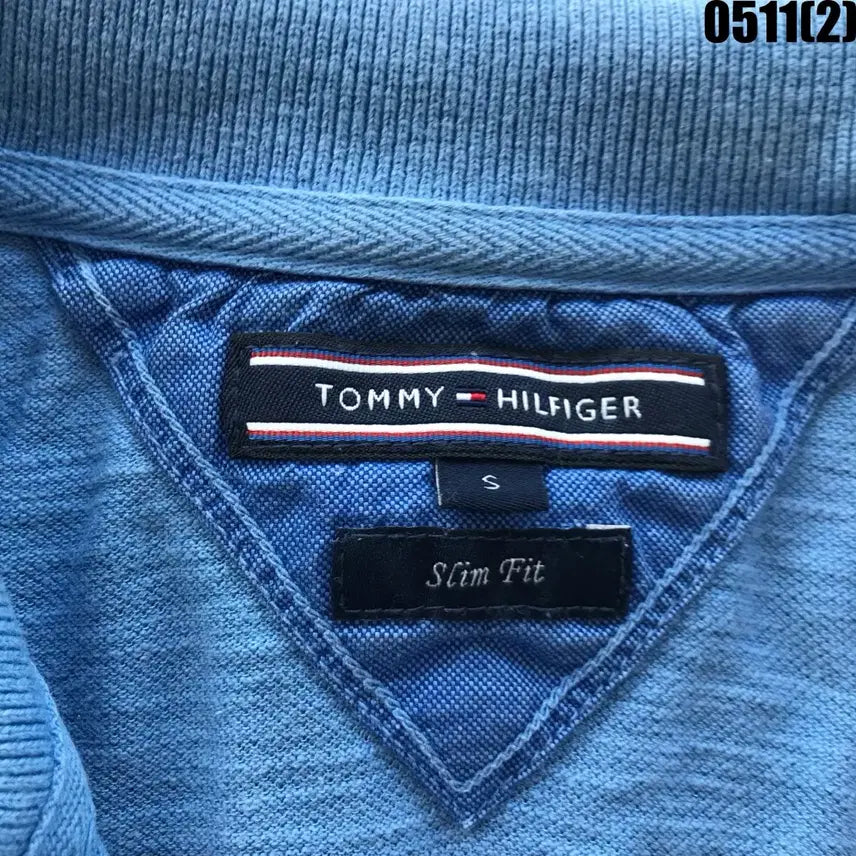 [BUNJANG] Tommy Hilfiger Blue Short Sleeve Polo T-Shirt Size S / 타미힐피거 블루 반팔 폴로티 s