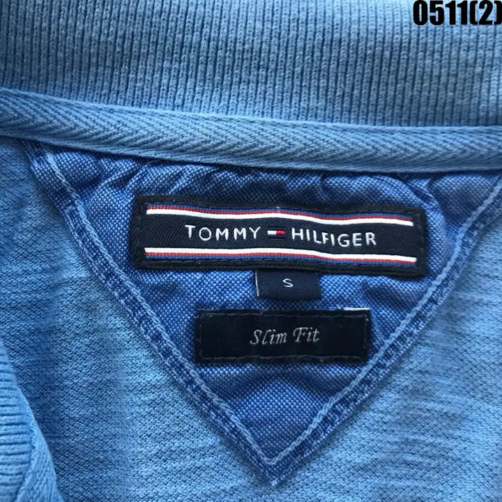 [BUNJANG] Tommy Hilfiger Blue Short Sleeve Polo T-Shirt Size S / 타미힐피거 블루 반팔 폴로티 s