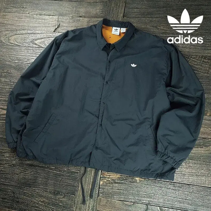 [BUNJANG] Adidas x Mark Gonzales Embroidered Logo Oversized Coach Jacket / 아디다스 x 마크곤잘레스 로고 자수 오버핏 코치 자켓 M20518