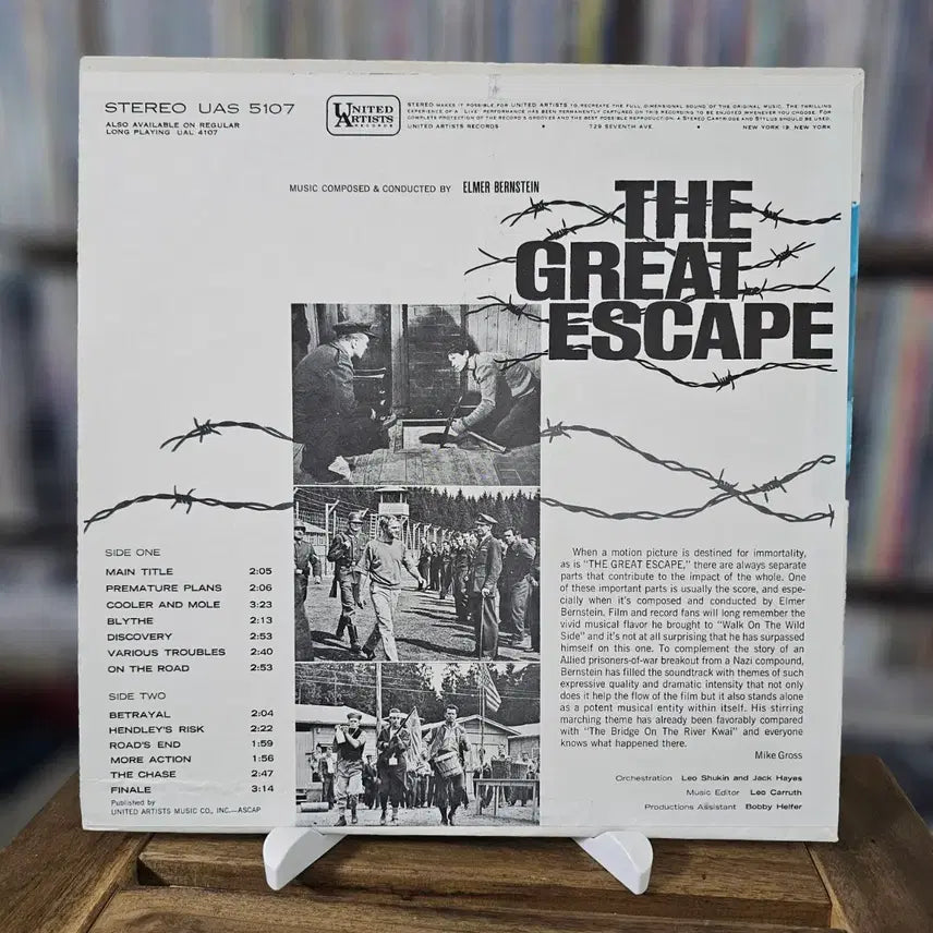 [BUNJANG] The Great Escape 1963 Original Motion Picture Score LP / (1963년 영화 대탈출) The Great Escape OST LP