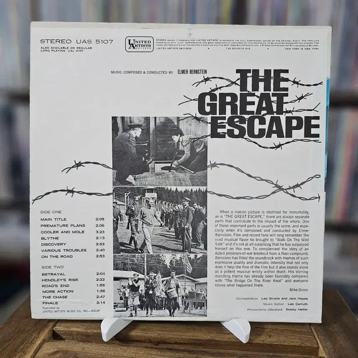 [BUNJANG] The Great Escape 1963 Original Motion Picture Score LP / (1963년 영화 대탈출) The Great Escape OST LP