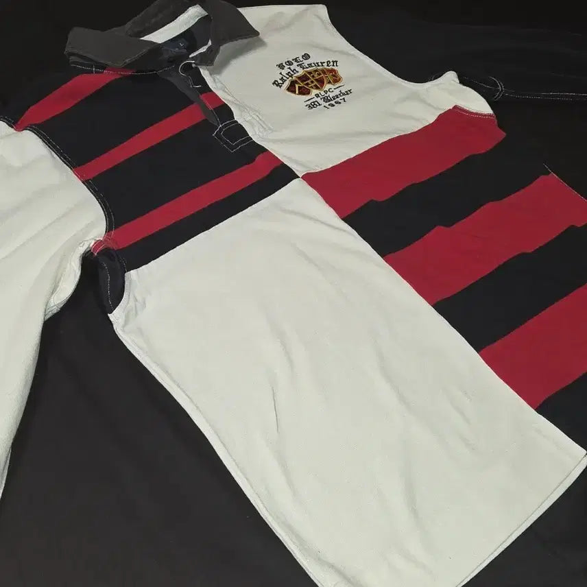[BUNJANG] Polo Ralph Lauren Rugby Shirt Multi Stripe / 폴로 랄프로렌 럭비 셔츠 멀티 스트라이프