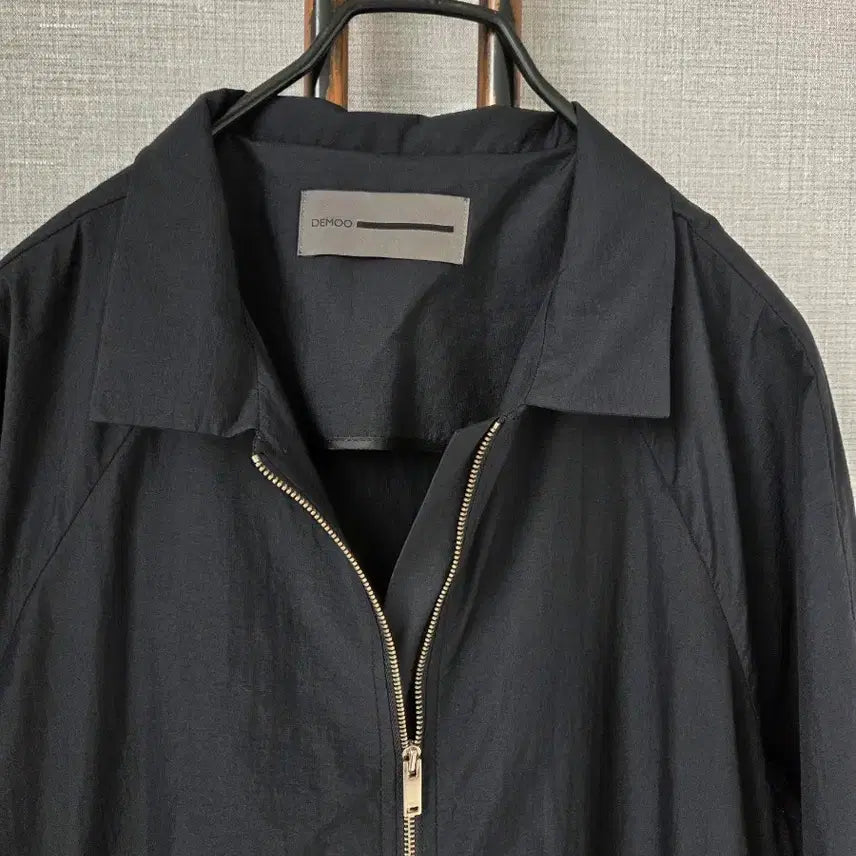 [BUNJANG] DEMOO Black Lightweight Long Outerwear / DEMOO 블랙 바스락 롱아우터