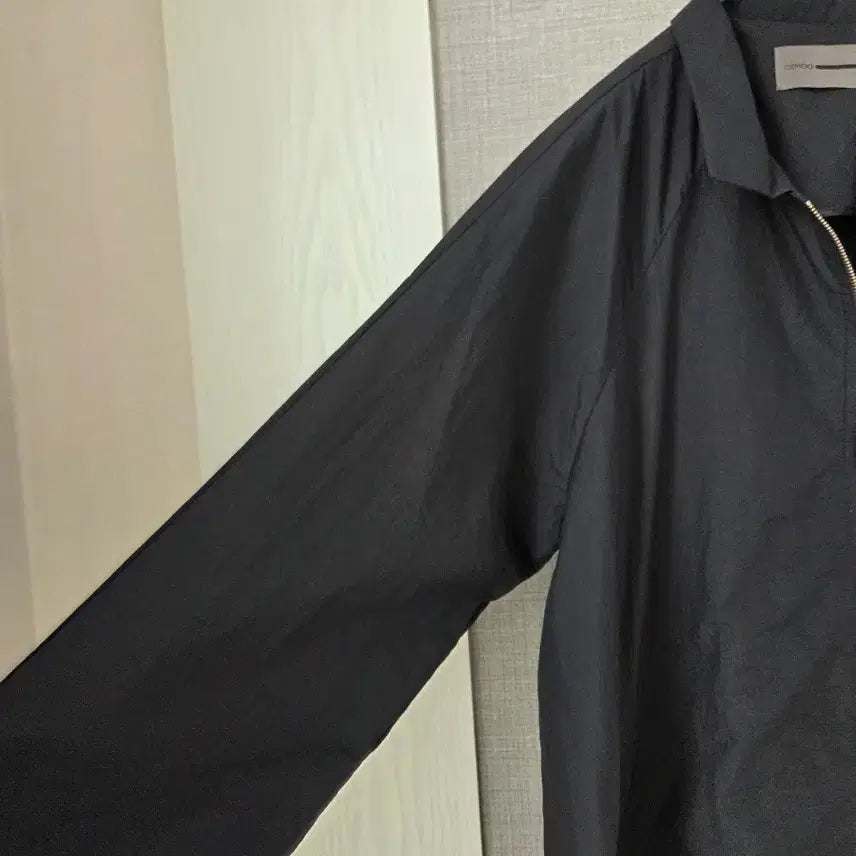[BUNJANG] DEMOO Black Lightweight Long Outerwear / DEMOO 블랙 바스락 롱아우터